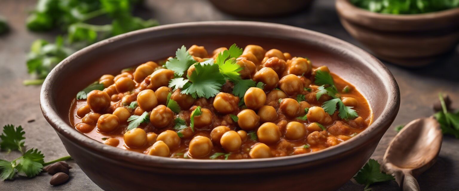 Chana Masala - a hearty chickpea curry.