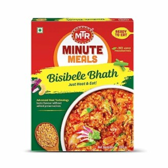 MTR Minute Meals Bisibele Bhath packaging.