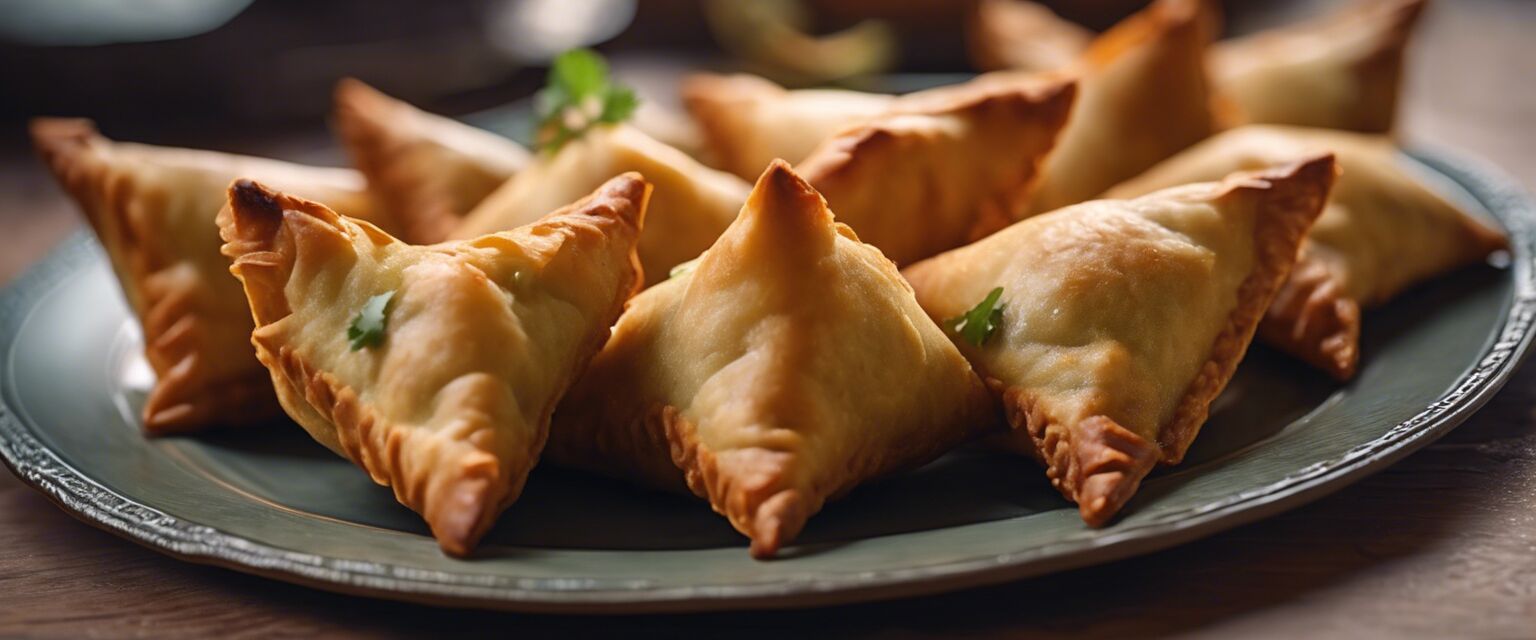 Freshly made samosas