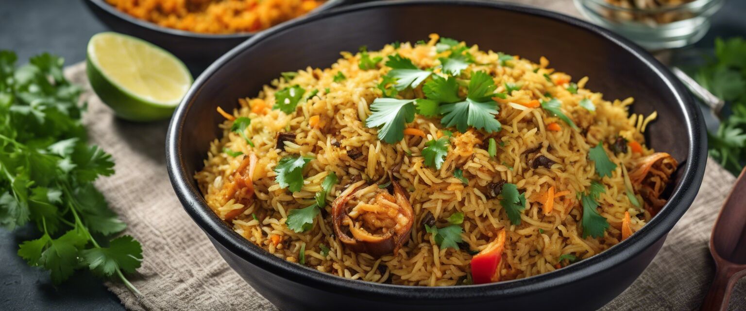 Vegetable Biryani dish